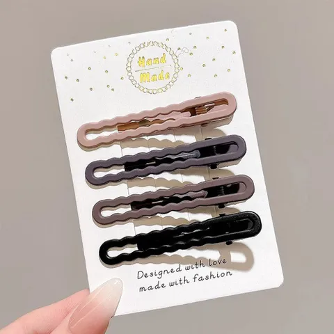 [브리치] HOTBBA / 앞머리 옆머리 헤어 집게핀 4개세트 LM 0478