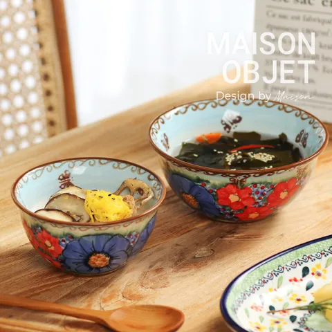 프라카 유니캇 폴란드풍 도자기 공기대접 2P 세트