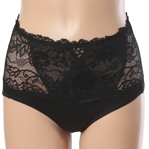 [롯데백화점](언더웨어)]하이웨스트 면 레이스 팬티세트 ABP4351B