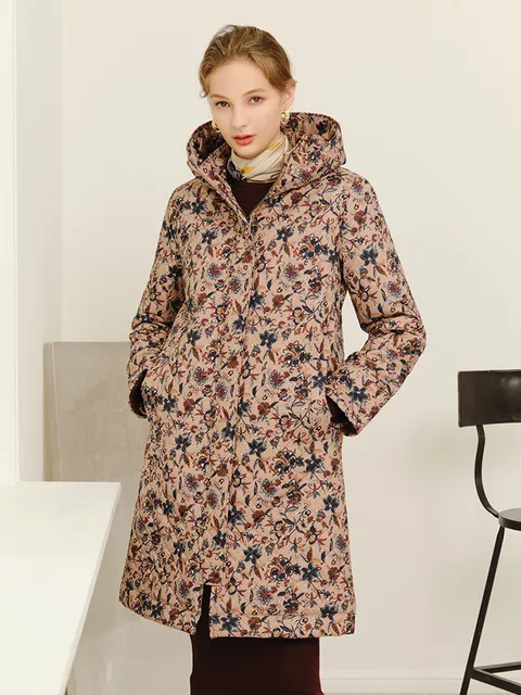 [로질리]여성 돌체 퍼 패딩 코트 2BRWUD02