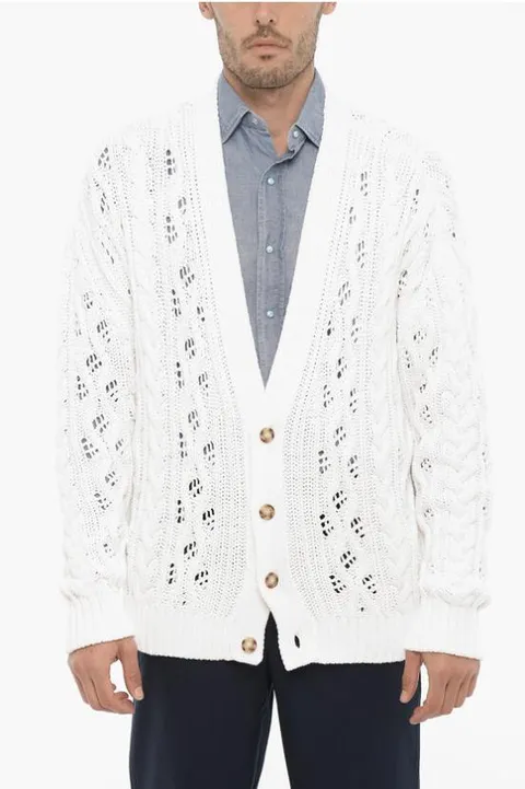 [해외직구] 1989 스튜디오 가디건 D0621CO CREME White