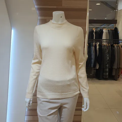 반폴라  울100니트티셔츠 C34K128_BP