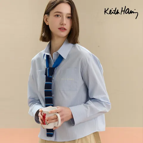 키스해링 25SS NEW 크롭 셔츠 3종 여성