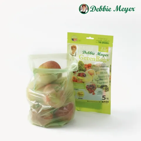 그린백 과일 야채 신선보관 비닐백  M사이즈 2L 5p