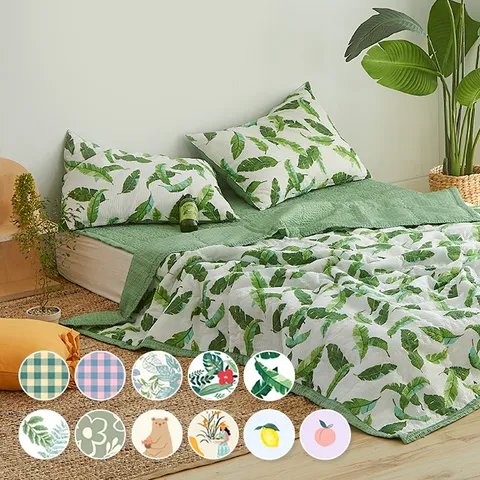 고슬고슬 시원한 시어서커 여름 차렵베개세트 6종택1(SS)(Q)