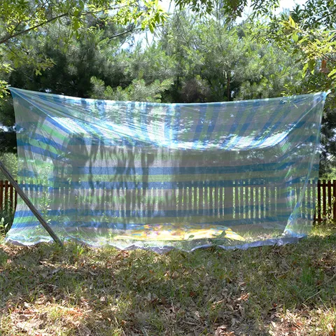 국내제조 사각모기장 블루 특야외용 14-15인용