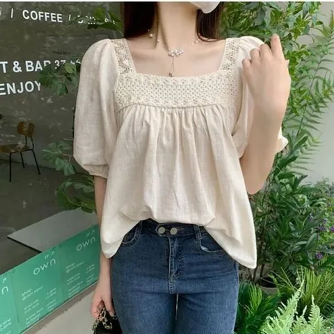 [하프클럽/모노무드] 블라우스 메이비굿 여자옷 여성블라우스 의류 린넨 스