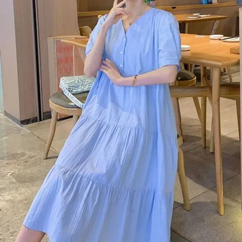 [하프클럽/모노무드] 롱원피스 시원한원피스 44사이즈 인견 여름 티