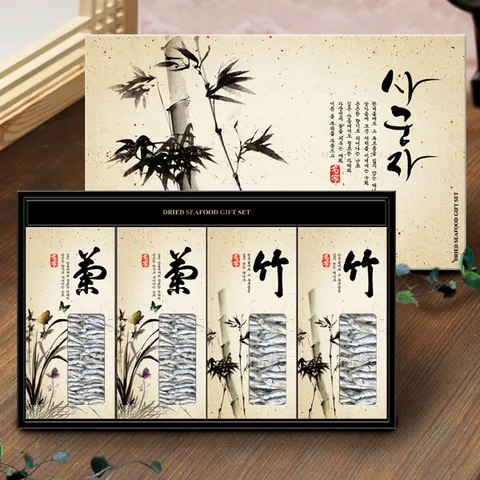 [작심밀도]우리명가 명품 멸치 사군자 실속세트