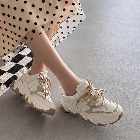 [브리치] 파라노말샵 / 케이 어글리 통굽운동화 (굽6cm)(파라노말샵)