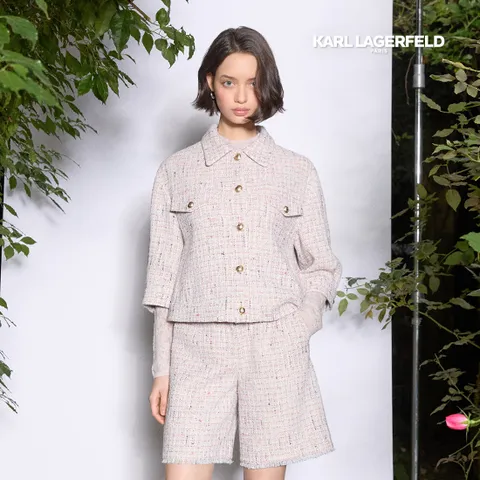 [최초가 139,000원] 칼라거펠트 25SS 이태리 트위드 버뮤다팬츠