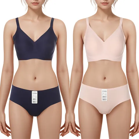 무봉제 노와이어 퓨징 심리스 브라 심리스 팬티 세트 BR1943ABP1943A