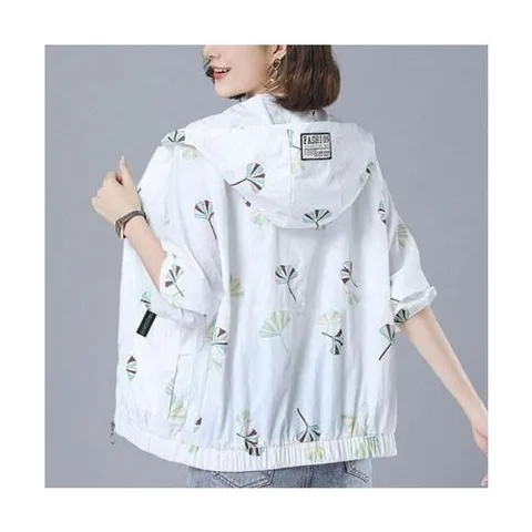 리프 패턴 무드 아노락 바람막이 집업 점퍼 잠바 여름 수영복 휴가 망사 여름 골지