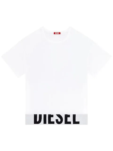 [해외직구] 26FW  유프티 스포츠 로고 밴드 크롭 티셔츠 A14593 0HMAU 100 WHITE