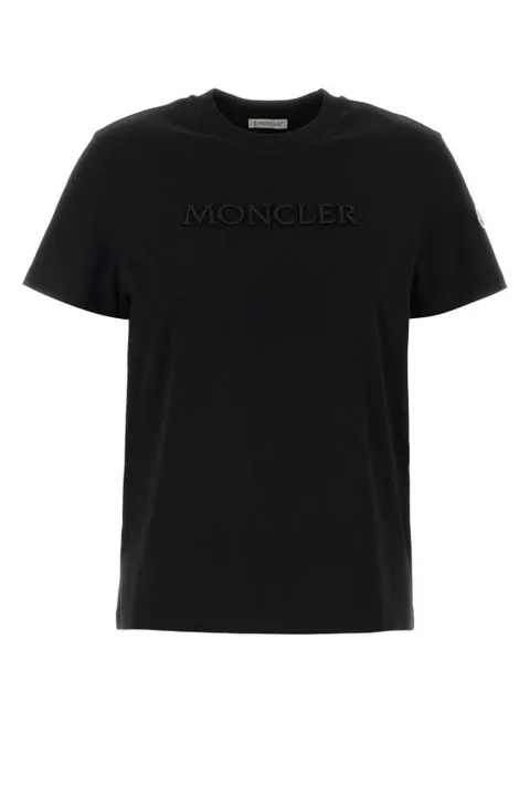 [해외직구] 26SS  자수 토널 로고 코튼 티셔츠 L10938C0002189AUO 999 Black