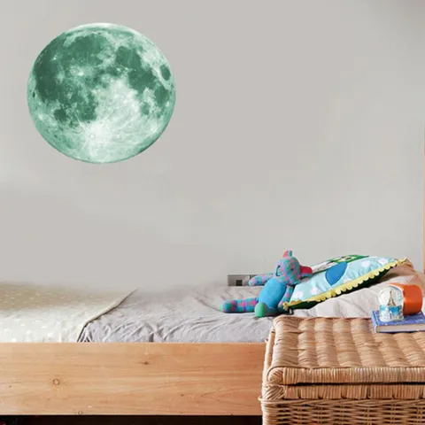 달스티커 3d 20cm 아이방 거실 침실 장식 데칼 야광 벽 아이방 거실 침실 장식 홈 데칼 야광