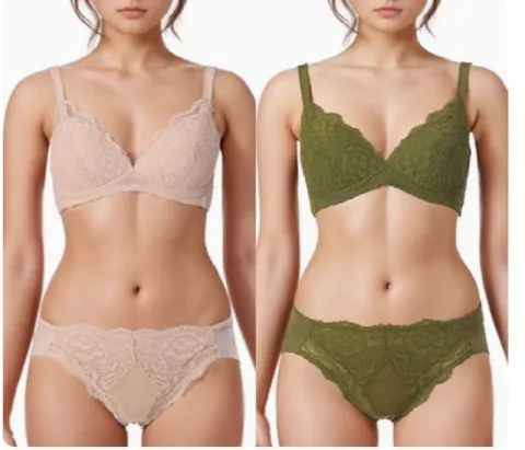 [햄팬티]리버레이스 몰드형 노와이어브라세트 햄팬티 ABP4434H