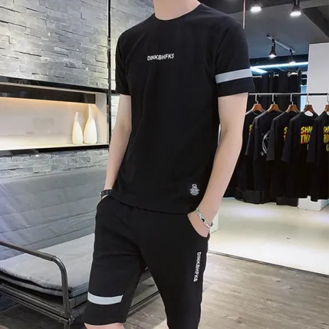 [모로엠] 남성 흡한속건 반팔 반바지 여름트레이닝복 DMS-SET-Q4077866