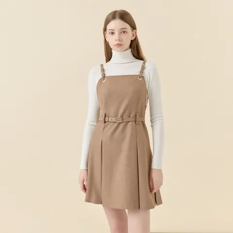 [롯데백화점][라인어디션]벨트 포인트 뷔스티에 미니원피스(NWOPPB04)