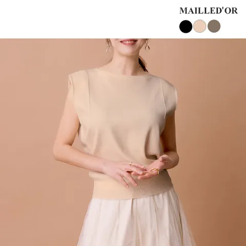 [홈쇼핑인기]실크블렌드 슬리브리스 보트넥 1종