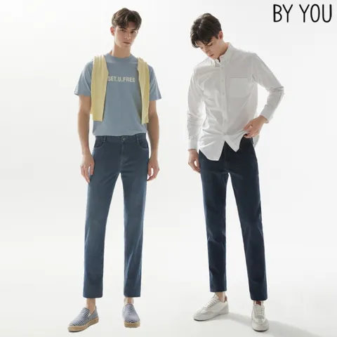 남성 라이크라 밴딩 데님 팬츠 2종택1_IDWM