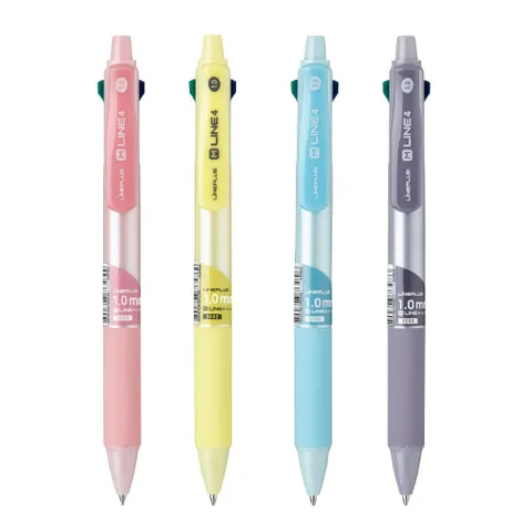 4색 볼펜 M-LINE4 (검.적.청.녹) 1.0 (랜덤1개) 사무용펜 학생볼펜 학용품