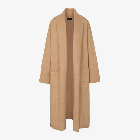 [하프클럽] 3D 니트 숄카라 롱 가디건_FW9100