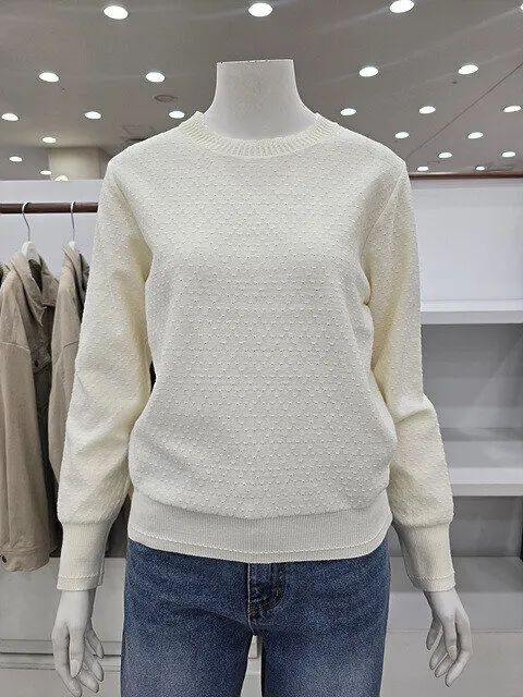 튤립넥선 엠보짜임 니트티셔츠( SJAFN5NW-31G )_DJ