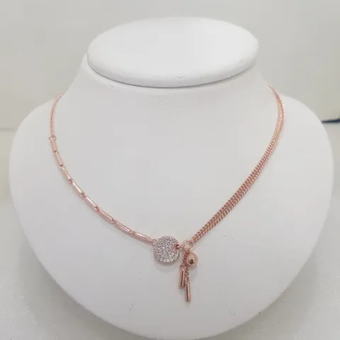 반반 두줄 딸랑이 목걸이_IC