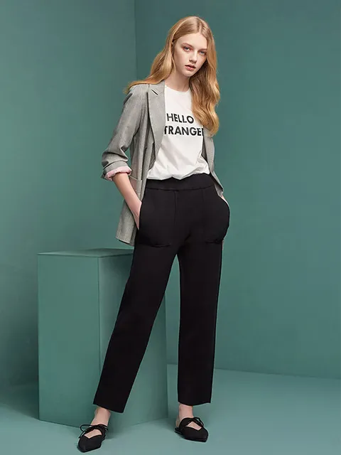 [홈쇼핑방송/(LeOT)] 탄탄한 데일리 니트 팬츠 (3종택일)-사이즈 5588다양