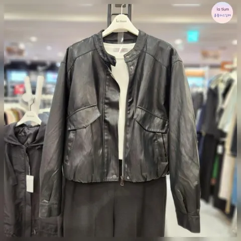 HC03 여성 싸이즈편한 핏예쁜 가죽(합.피)자켓 L55 F3JK03 99