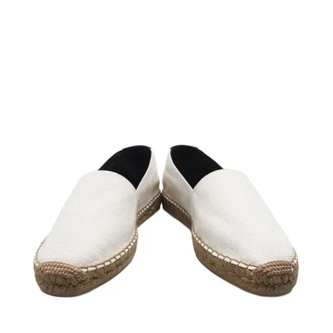 [중고명품]  아이보리 코튼 로고 남성 에스파듀 605951 1P210 9380