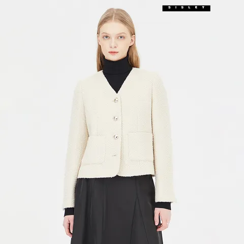 아울렛 브이넥 트위드 자켓 SAJKA3511