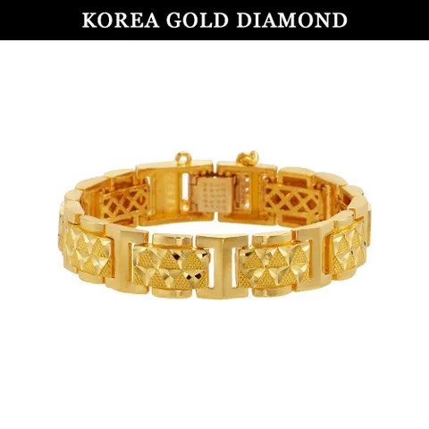 순금 팔찌 24K 남자 크노미아 사각 금팔찌 75g