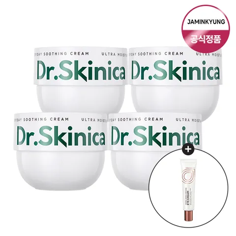 크레마카라콜 에브리데이 수딩 크림 촉촉 알로에 수분 300ml 4개 + 아이크림 본품 증 정