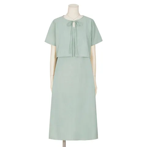 [롯데백화점]슬리브리스원피스+가디건세트 PBINF4M1OP3401