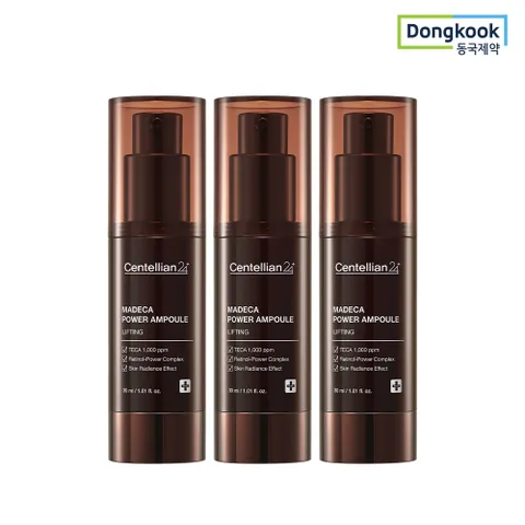 동국제약  마데카 파워 앰플 리프팅 30ml 3개 피부 탄력광 케어 광채 미백 주름개선 기능성 리프팅 TECA