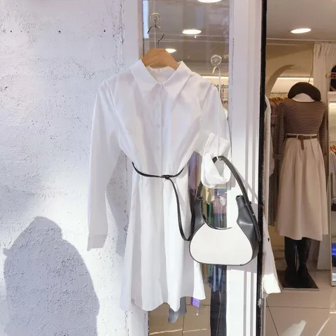 [브리치] 보블리에 / (set) 카라 벨트 라인 원피스