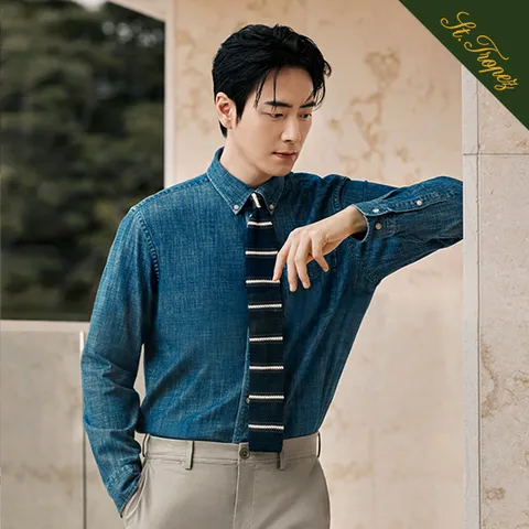 다니엘크레뮤 25FW 스트레치 버튼 다운 셔츠 2종