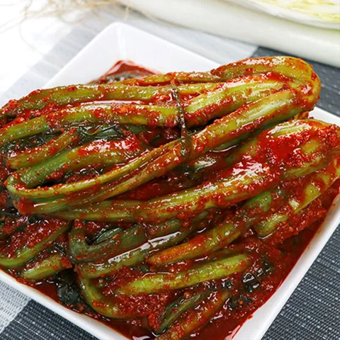 맵따구 불김치 매운 실비 갓 전라도 갓김치