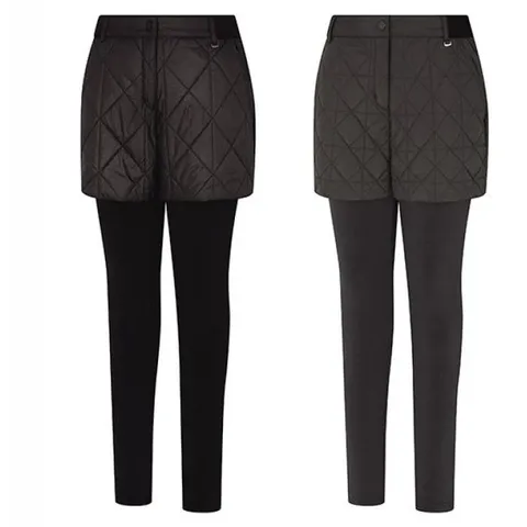 [롯데백화점]LD28 여성 겨울 패딩반바지 일체형 밍크레깅스 팬츠 KUP9598W