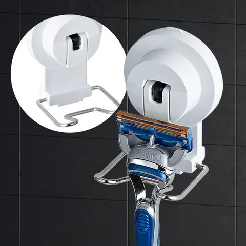 면도기홀더 컴팩트 면도기걸이 면도거치대 스텐홀더 칫솔꽂이 벽