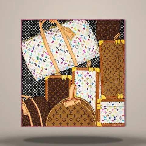 MUST IT_ 스카프 LV x TM 모노그램 멀티컬러 컬렉터 스퀘어 90 멀티컬러 M97889