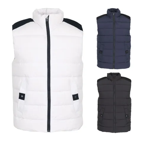 골프] 겨울 숄더라인 오리털 웰론 콤보 베스트 남성 패딩 조끼 DOWMVE68