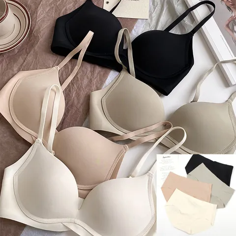 노와이어 에센셜 브라팬티 2종세트 편한속옷