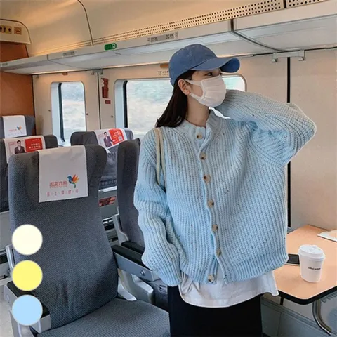 두툼 귀여운 루즈핏 남자 HS라이프 꽈베기 끌  간절기  포인트컬러  도트  귀여운짜임  두툼