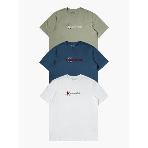 [하프클럽] 캘빈클라인 CK 그래픽 남여공용 반팔 티셔츠