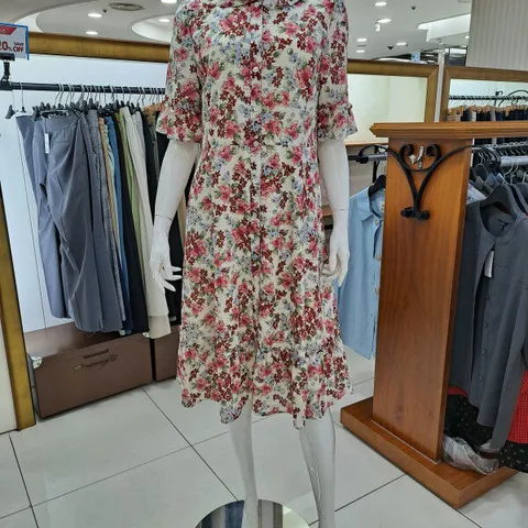 라일락  프린트  원피스