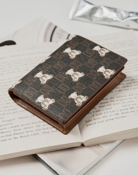 [선물포장/쇼핑백동봉] 여성 브라운 패턴 소가죽 카드지갑 DCWA5E793J 428519