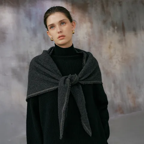 바니스뉴욕 25FW 캐시블렌디드 숄 머플러